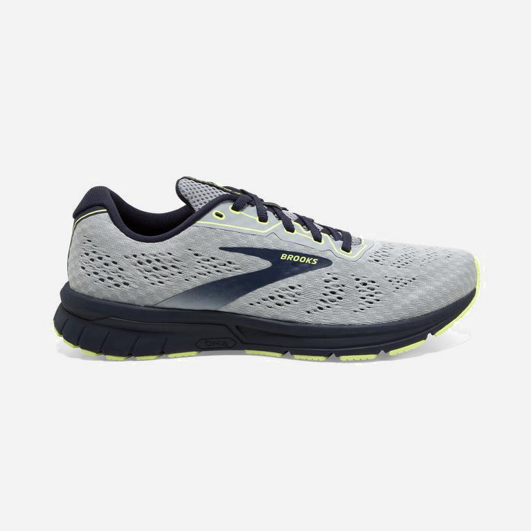 Brooks Anthem 4 Mens Neutral Road Running Shoes - Quarry/Navy/Sunny Lime - Philippines (078526XMG)